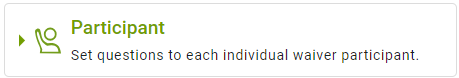 Participant icon with text description.
