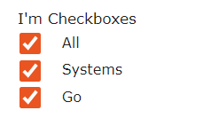 Three checked boxes: All, Systems, Go