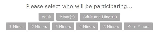 Selection options for participants.