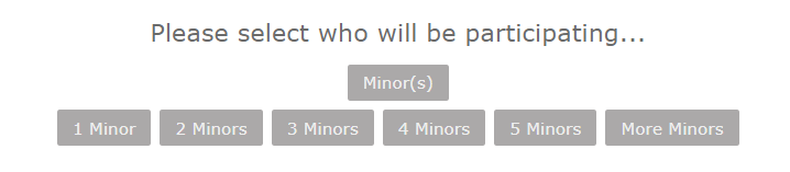 Select number of minors participating.